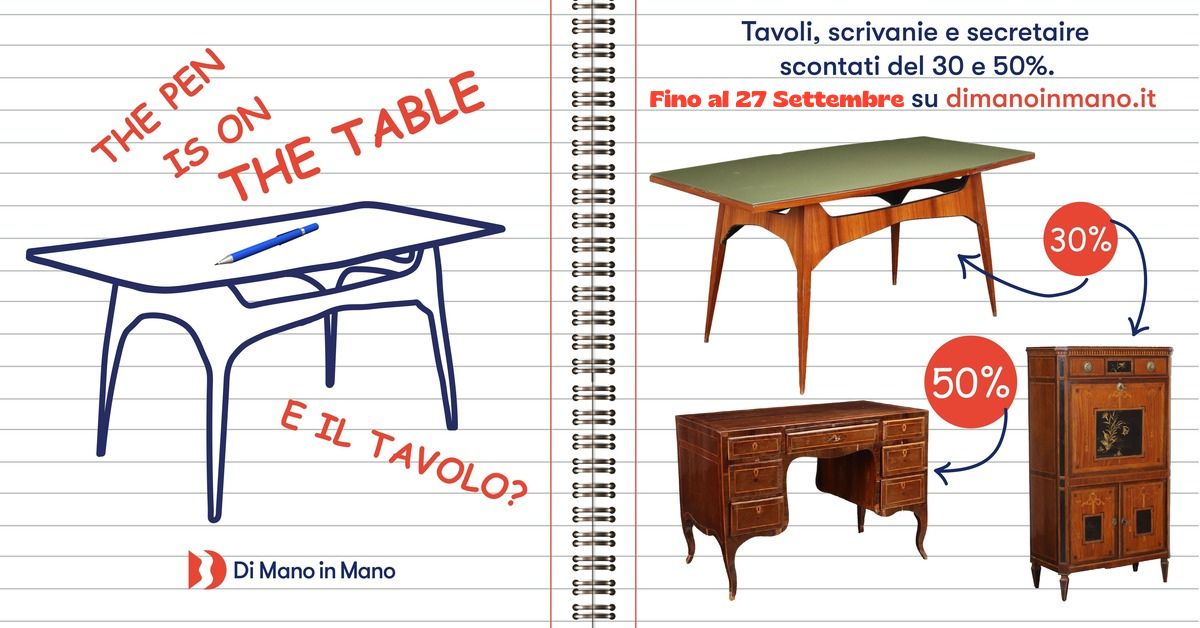 speciale promozione tavoli di mano in mano